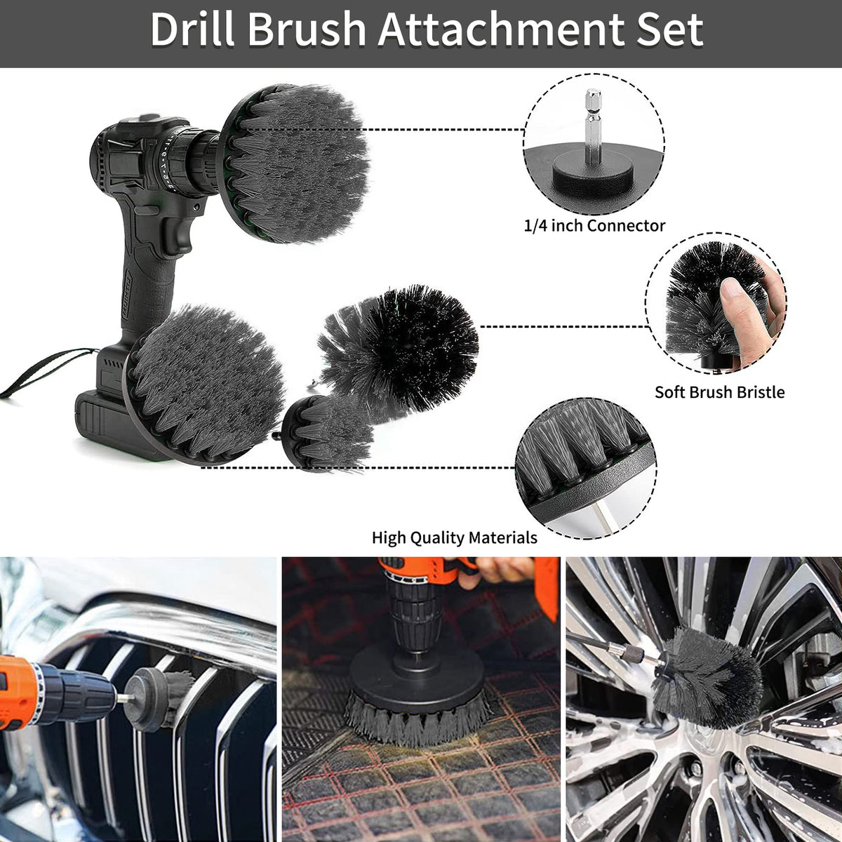23Pcs Car Cleaning Wash Kit Interior Detailing Cleaner Kit with Brush Set, Windshield Tool, Duster, Towels, Complete Car Care Tools