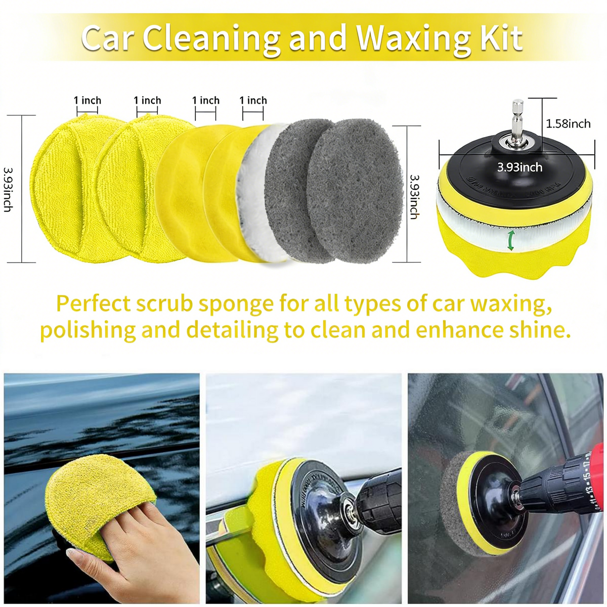 35Pcs Car Detailing Brush Set, Car Detailing Kit, Auto Detailing Drill Brush Set, Car Detailing Brushes, Car Wash Cleaning Tools Kit for Interior, Exterior, Wheels