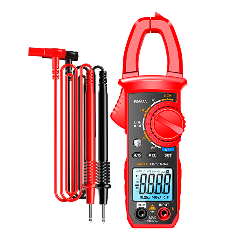 STORGENER Digital Clamp Meter Multimeter 4000 Counts Auto-ranging Amp Tester Measuring AC/DC Voltage & Current, Resistance, Capacitance, Frequency, Continuity, NCV Detection