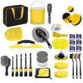 35Pcs Car Detailing Brush Set, Car Detailing Kit, Auto Detailing Drill Brush Set, Car Detailing Brushes, Car Wash Cleaning Tools Kit for Interior, Exterior, Wheels