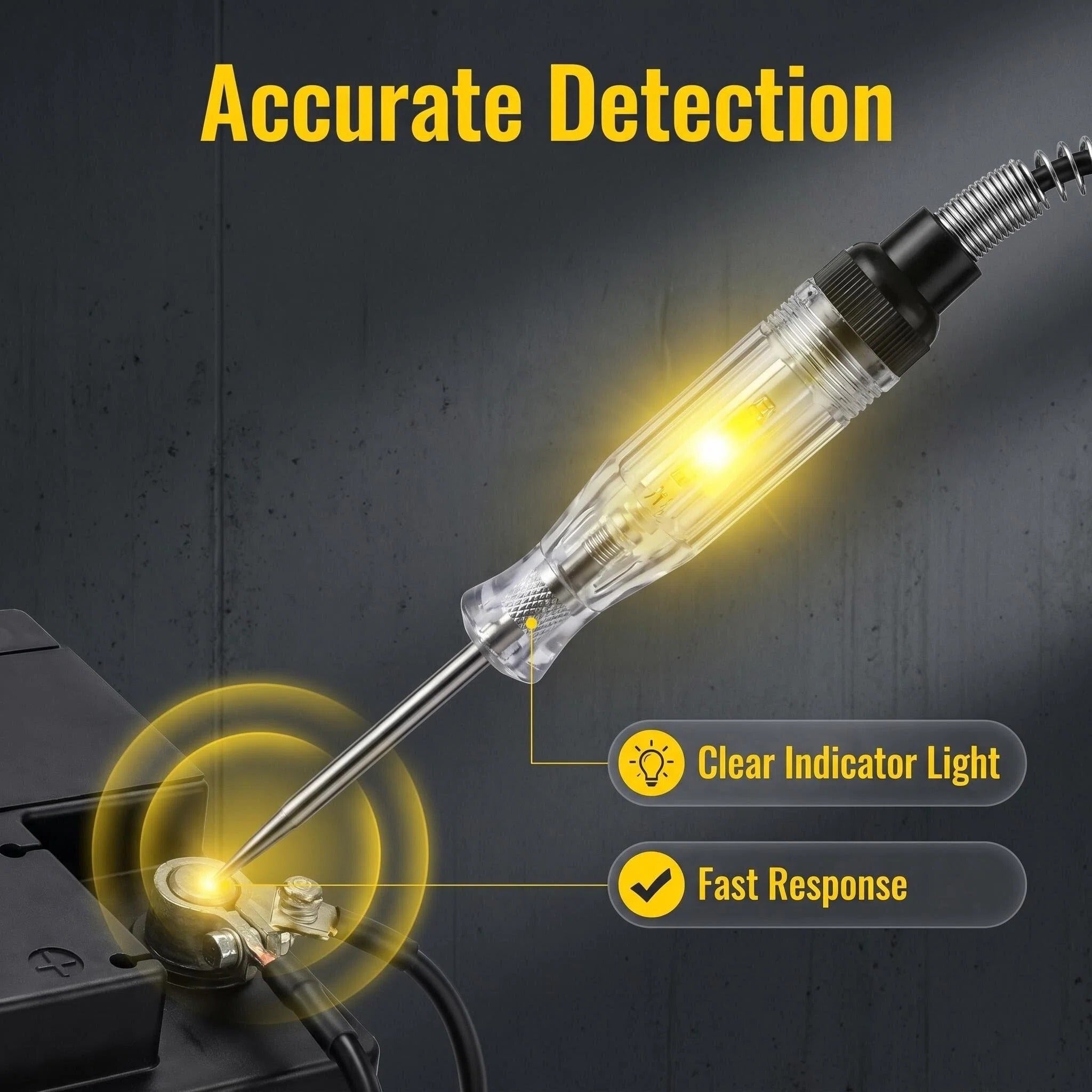 STORGENER Car Circuit Tester, Wire Piercing Automotive Probe for 6-12-24V Electrical Trailer Wiring Diagnosis