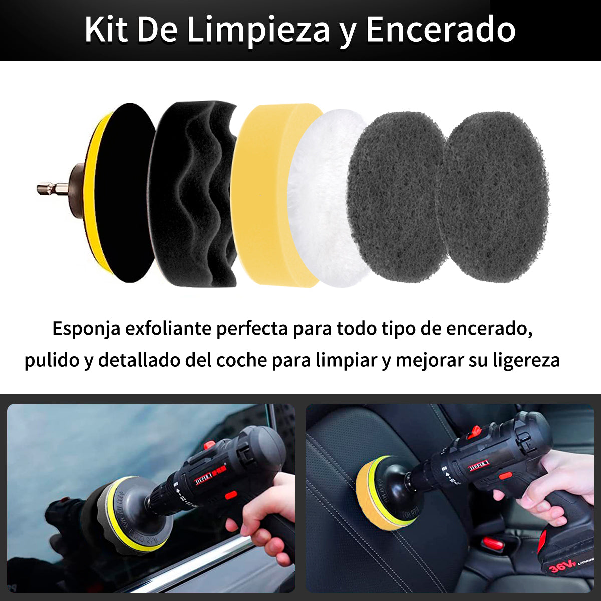 STORGENER 28Pcs Car Detailing Kit, Car Cleaning Kit, Inside Windshield Cleaning Kit, Professional Car Care Kit for Interior Exterior Wheels, Gray