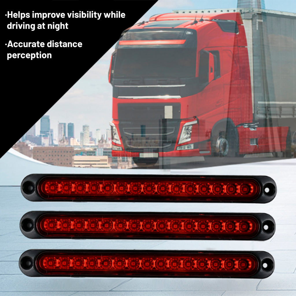 STORGENER Trailer Lights, LED Trailer Lights, 15 LED High Mounted Brake Tail Light, for Trailer Truck Camper Minivans Pickup RV