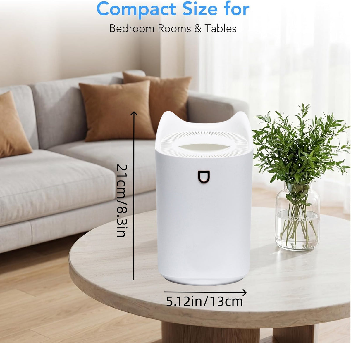 STORGENER 4L Humidifier for Bedroom, Small Cute Cat Shape Cool Mist Humidifier with LED Color Light, Aromatherapy Tray, Quiet Ultrasonic Humidifier for Home Office Baby, Pink