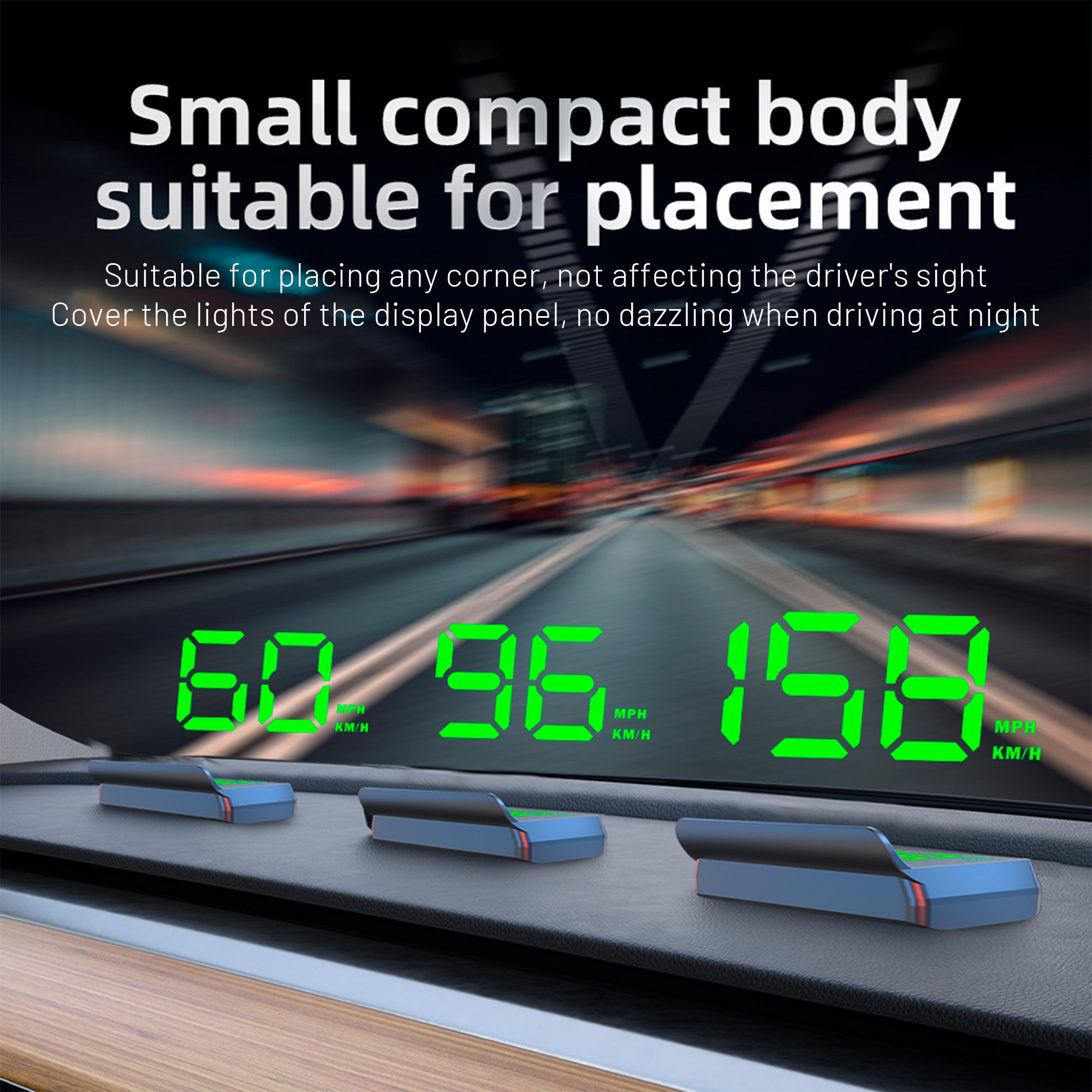 STORGENER Heads up Display for Cars,Car HUD,Head up Display for Car,Digital GPS HUD Speedometer,USB Cable Plug and Play,Automatic Brightness Adjustment,Large Font Display
