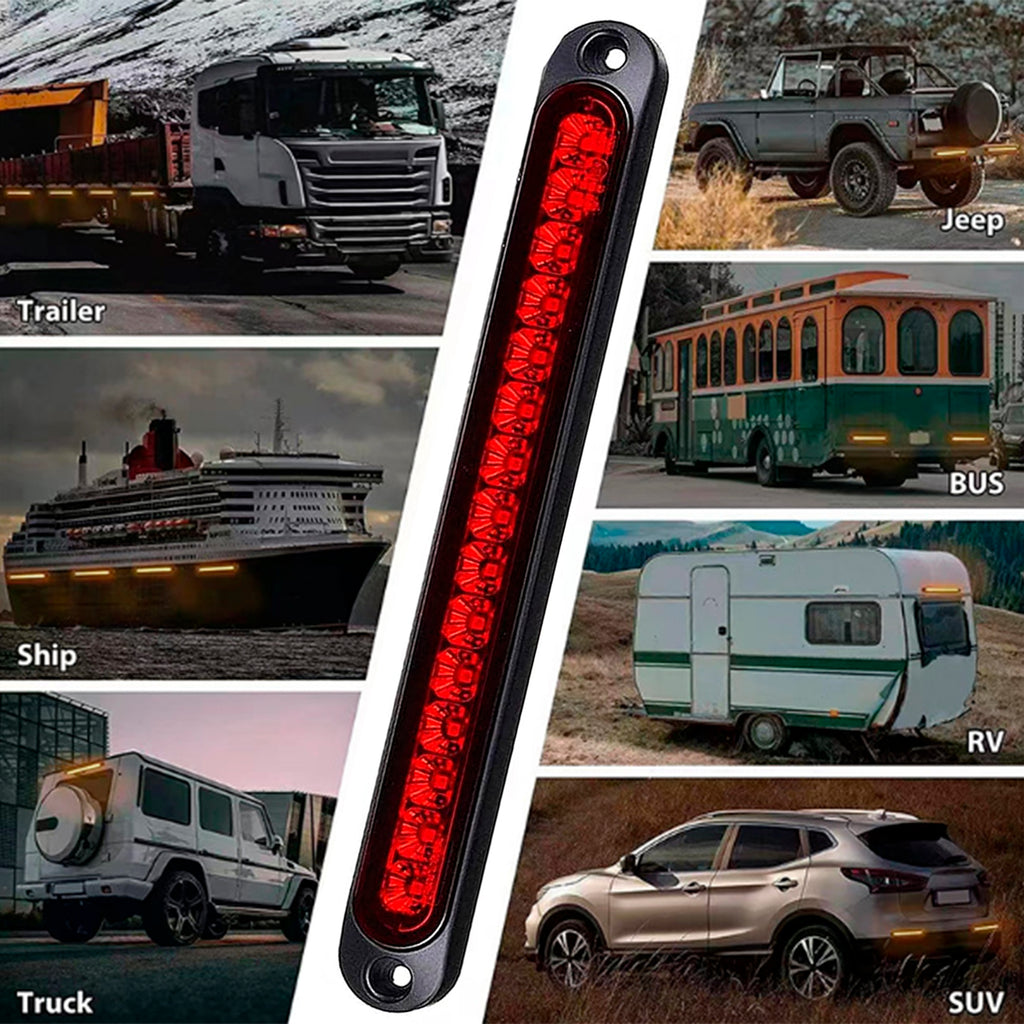 STORGENER Trailer Lights, LED Trailer Lights, 15 LED High Mounted Brake Tail Light, for Trailer Truck Camper Minivans Pickup RV