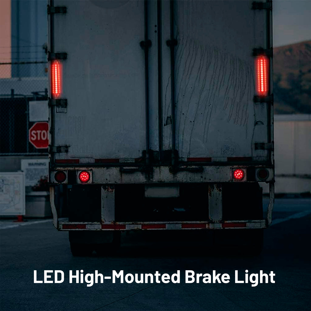 STORGENER Trailer Lights, LED Trailer Lights, 15 LED High Mounted Brake Tail Light, for Trailer Truck Camper Minivans Pickup RV