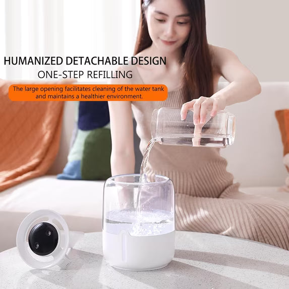 STORGENER Large Capacity Cool Mist Humidifier for Big Room, Dual Nozzle, 3 Adjustable Mist Modes, Night Light, Easy Fill & Clean, Quiet Operation for Home, Office, Baby Nursery, Plants